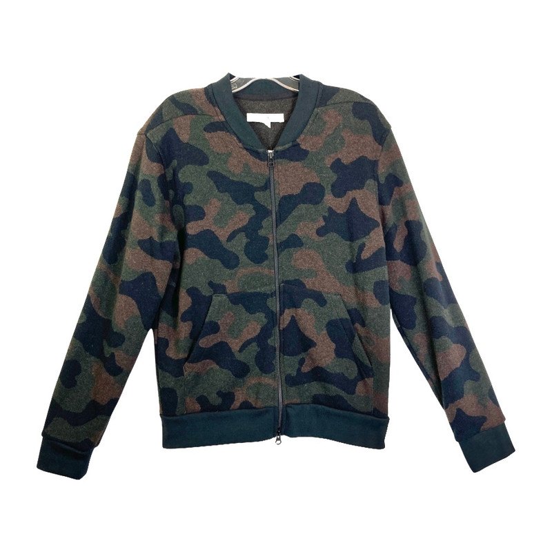 Outerknown Camo Print Knit Bomber Jacket-Thumbnail