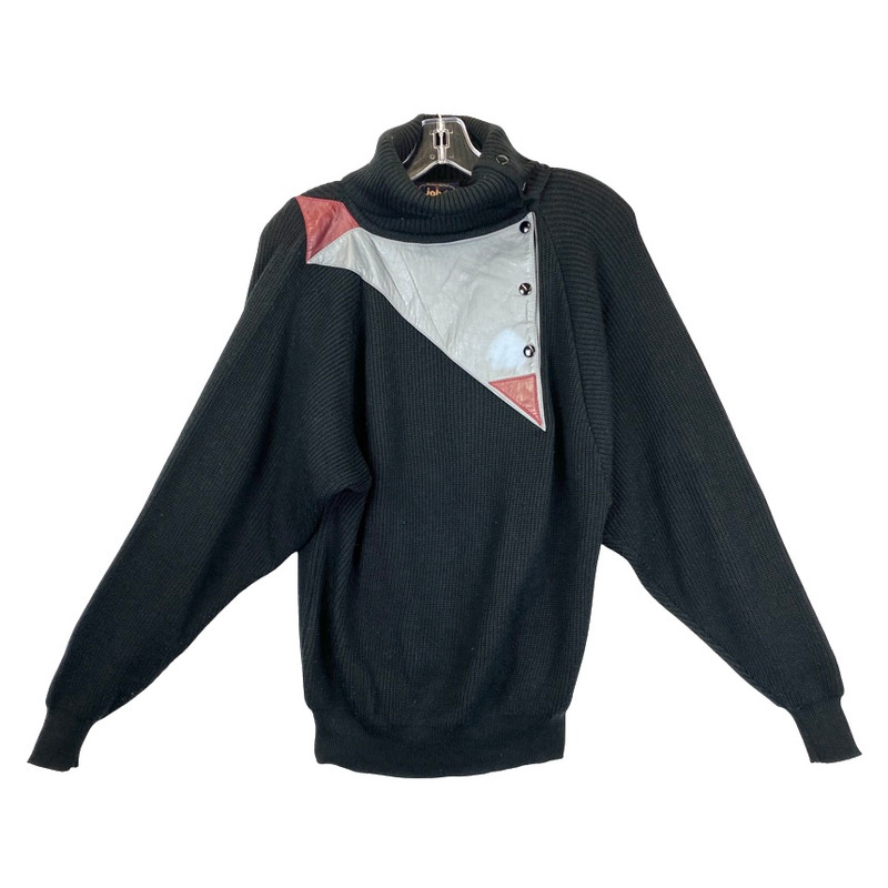 Vintage Andrea Behar for Jabe Knit Turtleneck Sweater-Thumbnail