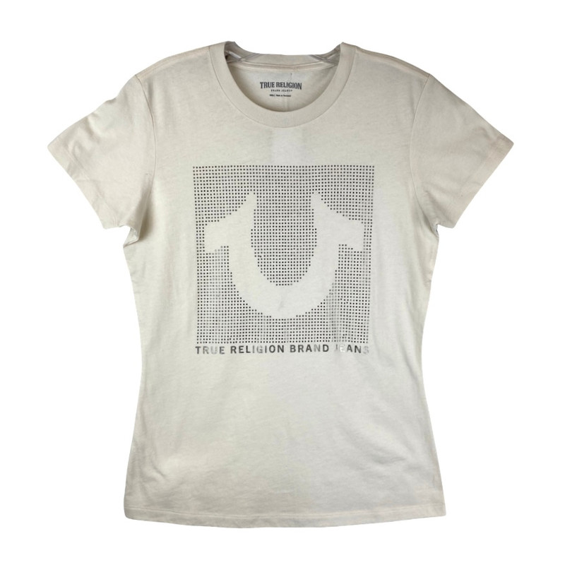 True Religion Embellished Horseshoe Logo T-Shirt-Thumbnail