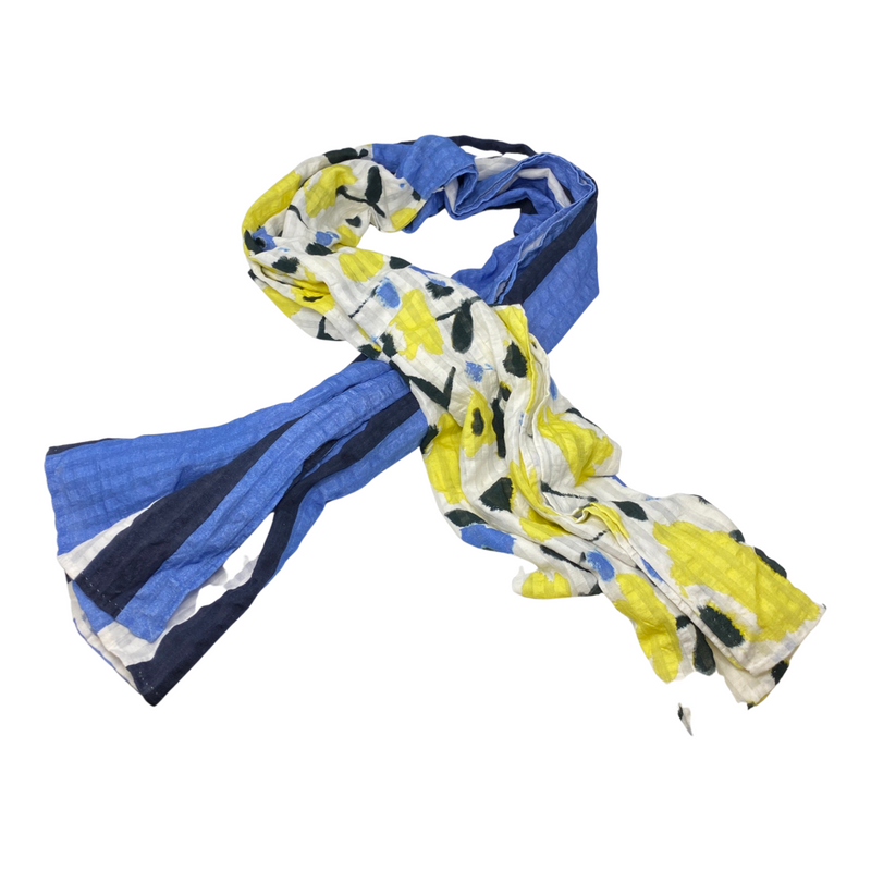 Floral and Stripe Design Scarf-Thumbnail