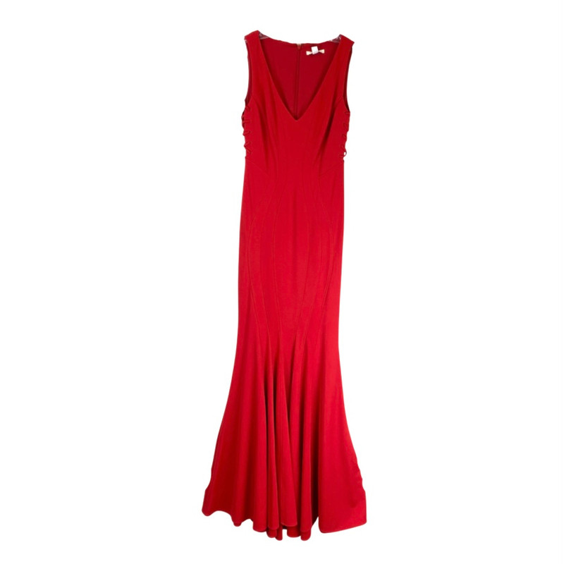 Zac Zac Posen Lace Up Gown-Thumbnail