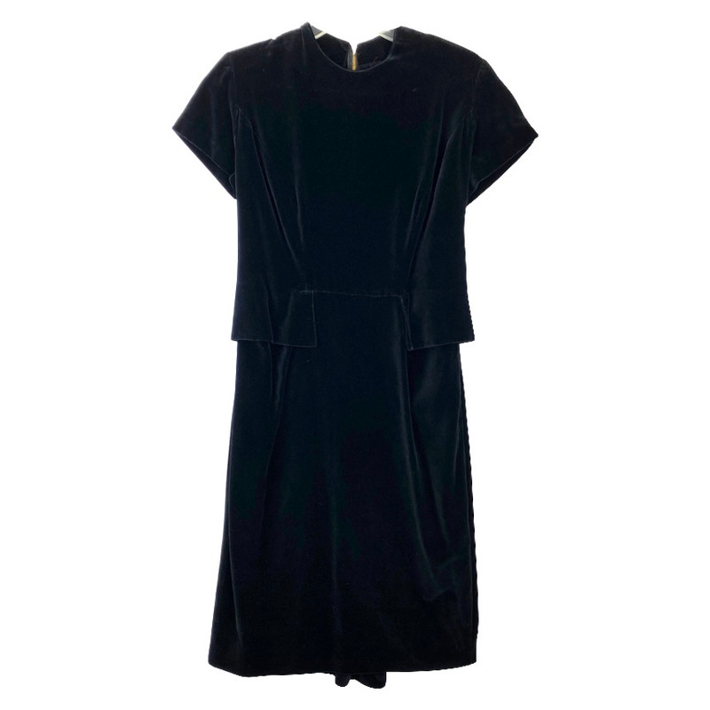 Velvet Short Sleeve Dress-Thumbnail