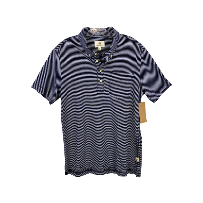 Surfside Supply Striped Jersey Polo-blue front