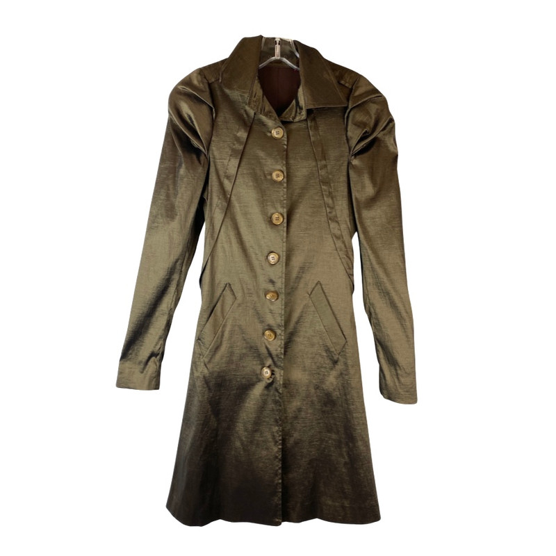 Zac Posen Button Front Coat Dress-Thumbnail