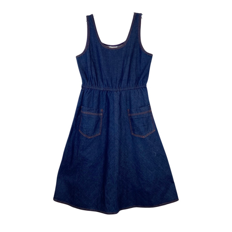 Vintage Joni Blair Sleeveless Denim Dress-Thumbnail