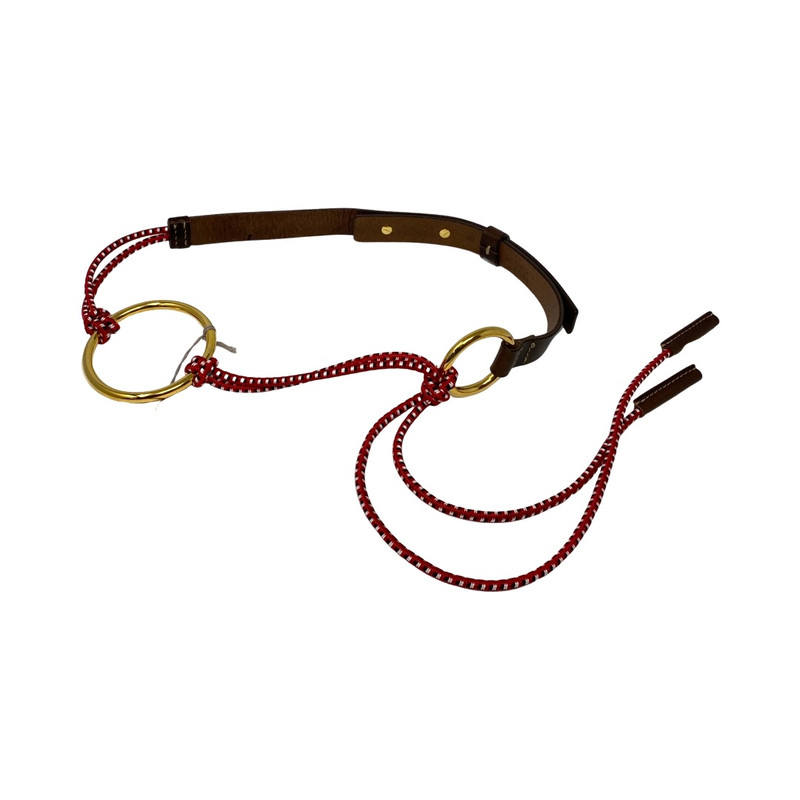 Marni Leather And Red Cord Tie Belt-Thumbnail