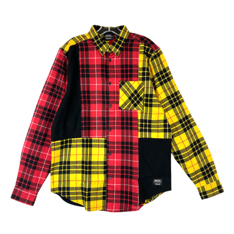Wesc Oden Colorblock Plaid Shirt-Thumbnail