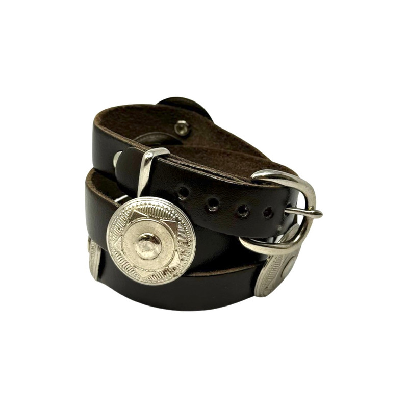Leather Wrap Cuff Bracelet-Thumbnail