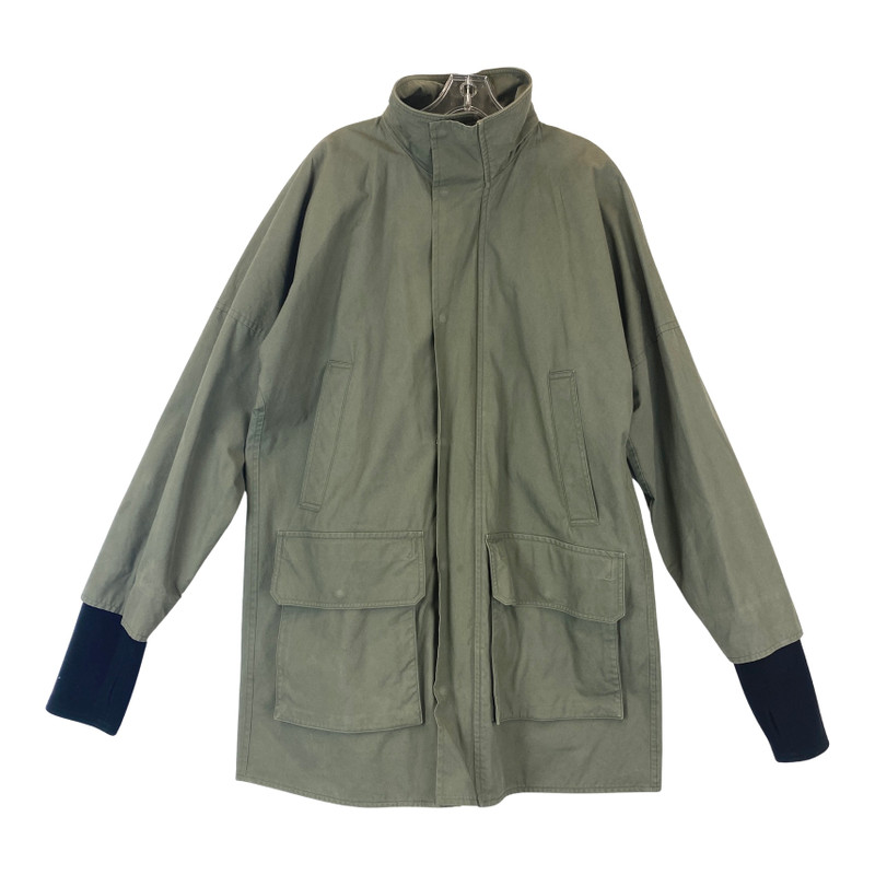 Holland & Holland Army Fleece Hem Trench Coat-Thumbnail