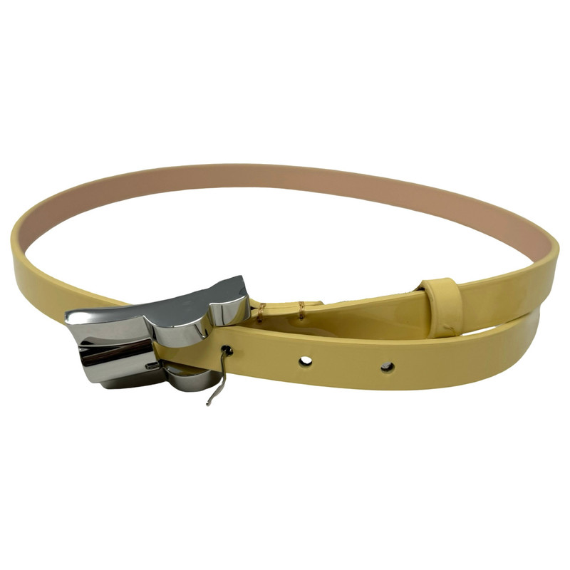 By Far Domino Semi Patent Leather Belt-Thumbnail