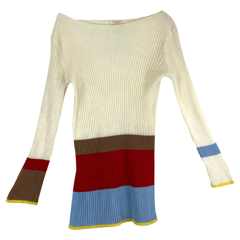 Demylee Striped Bateau Neck Sweater-Thumbnail