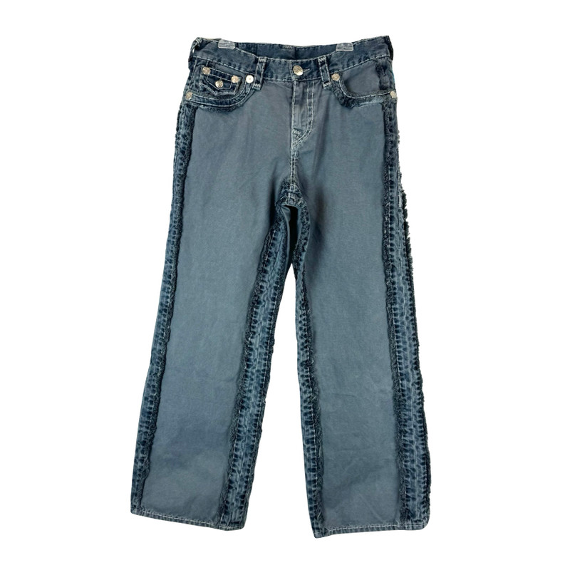 True Religion x Blu Boy Indigo Wide Leg Jeans-Thumbnail