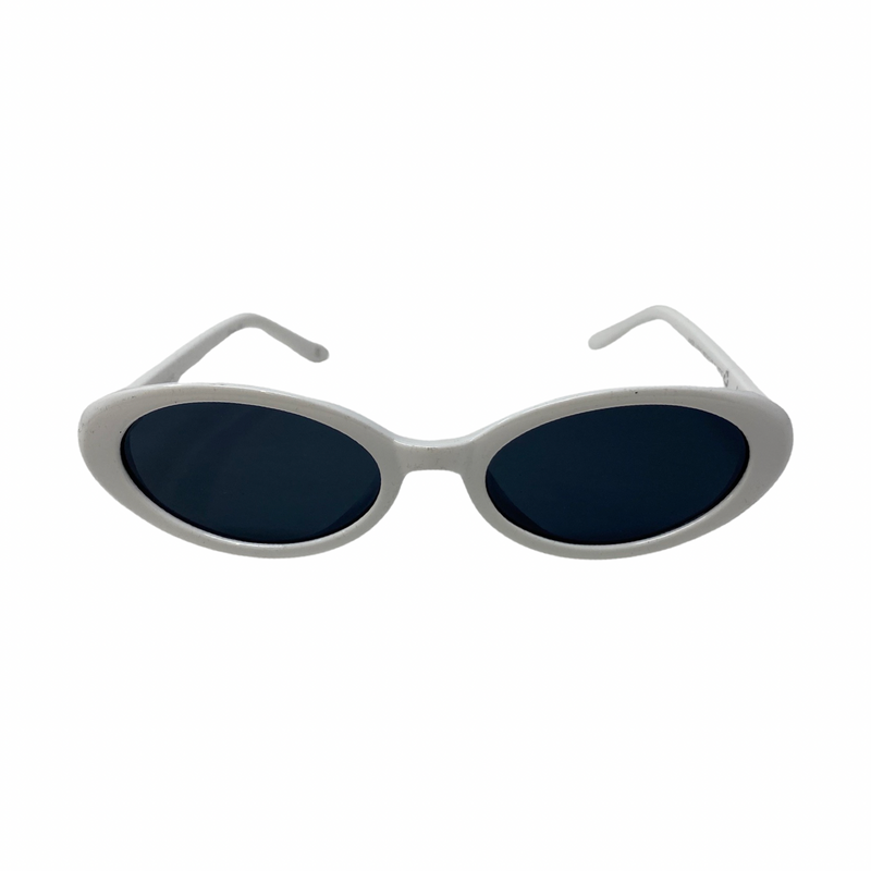 Aire Fornax White Oval Sunglasses-Thumbnail