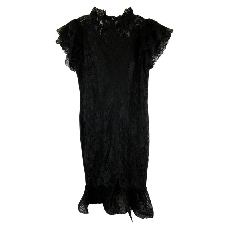 Zibi London Ruffled Foral Lace Dress-Thumbnail