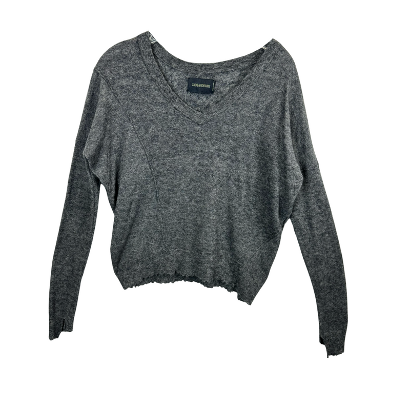 Zadig & Voltaire Lightweight V-Neck Cashmere Sweater-Thumbnail