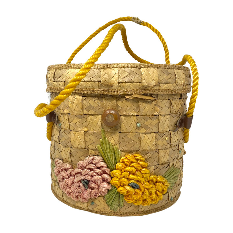 Floral Spring Basket Bag