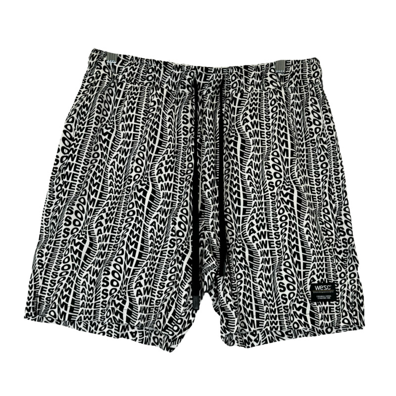 WESC Austin Everything is Awesome Pull on Woven Shorts-Thumbnail