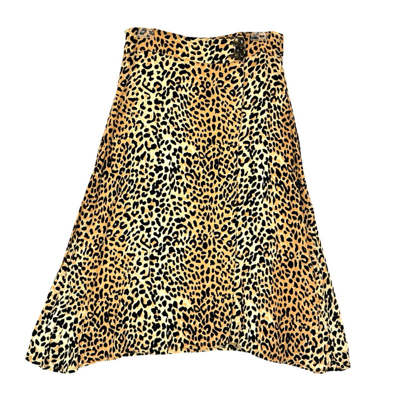 Faithfull the Brand Cheetah Print Midi Skirt-Thumbnail