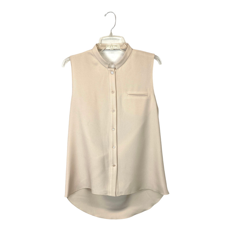 Kaelen Draped Open Back Button Front Top- Front