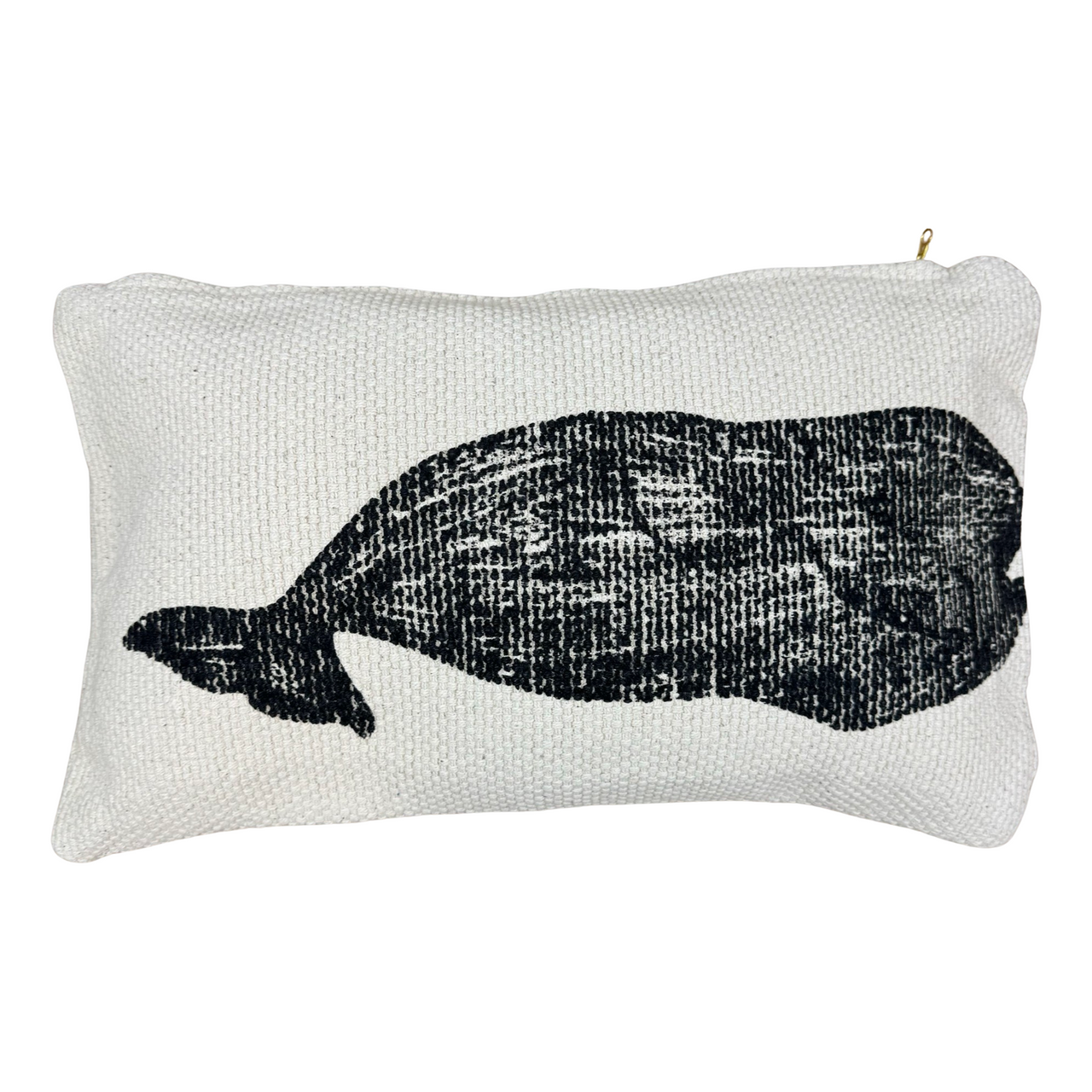Image of Thomas Paul Woven Whale and Stripe Print Pillowcase