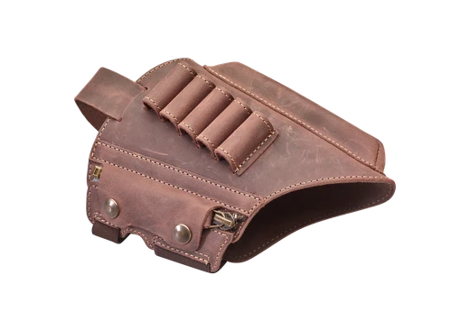 Leather Cheek Piece with Cartridge Holder - LA .45-70