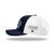 Navy and white