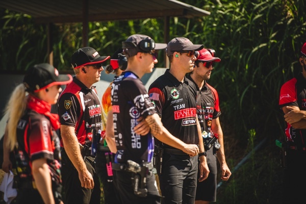 Team Tanfoglio shooters on the range