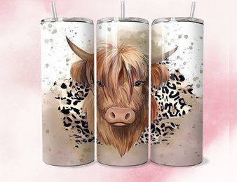 highland cow 20oz tumbler