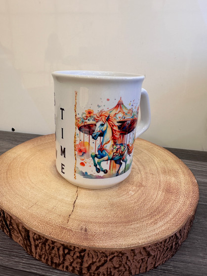 Showtime Durham printed mug 