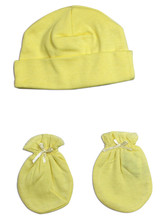 Neutral Baby Cap And Mittens 2 Piece Set
