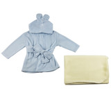 Fleece Robe And Blanket - 2 Pc Set - BLTCS_0055
