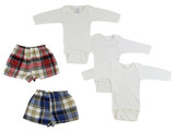 Infant Long Sleeve Onezies And Boxer Shorts - BLTCS_0212L