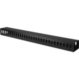 StarTech.com Vertical Cable Organizer with Finger Ducts - Vertical Cable Management Panel - Rack-Mount Cable Raceway - 0U - 3 ft.