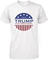 Trump Donald For President 2016 Campaign Men's Tshirt White Short Sleeve Shirts