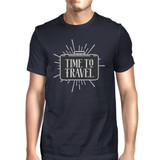 Time To Travel Mens Navy Shirt