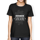 Enjoy The Sunshine Womens Black Shirt