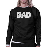 Dad Golf Unisex Black Sweatshirt Funny Graphic Tee For Gold Dads