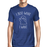 I Boo What I Want Ghost Mens Royal Blue Shirt