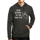 Stop Staring At My Boo-Tee Ghost Dark Grey Hoodie