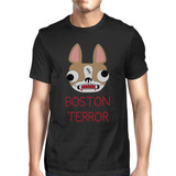 Boston Terror Terrier Mens Black Shirt