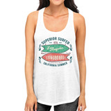 Superior Surfer Los Angeles Longboard Womens White Tank Top