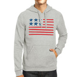 USA Flag Unisex Graphic Hoodie For Independence Day Gifts For Him