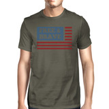 Free & Brave US American Flag Shirt Mens Dark Grey Cotton Tshirt