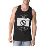 Take Your Best Picture Summer Holiday Mens Black Tank Top