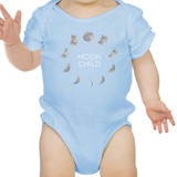 Moon Child Baby Sky Blue Bodysuit