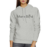 MamaBird Unisex Grey Hoodie Lovely Design Cute Gift Ideas For Wife