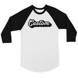 Pop Up Text Fun Cool Womens Personalized Baseball Shirt For Friend