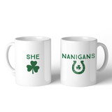 Shenanigans Best Friend Matching Coffee Mugs 11oz Funny Irish Gift