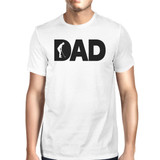 Dad Golf Mens White Cotton T-Shirt Funny Fathers Day Gifts For Him
