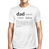 Dad Noun Mens White Cotton Tee Cute Fathers Day Gifts From Daughter